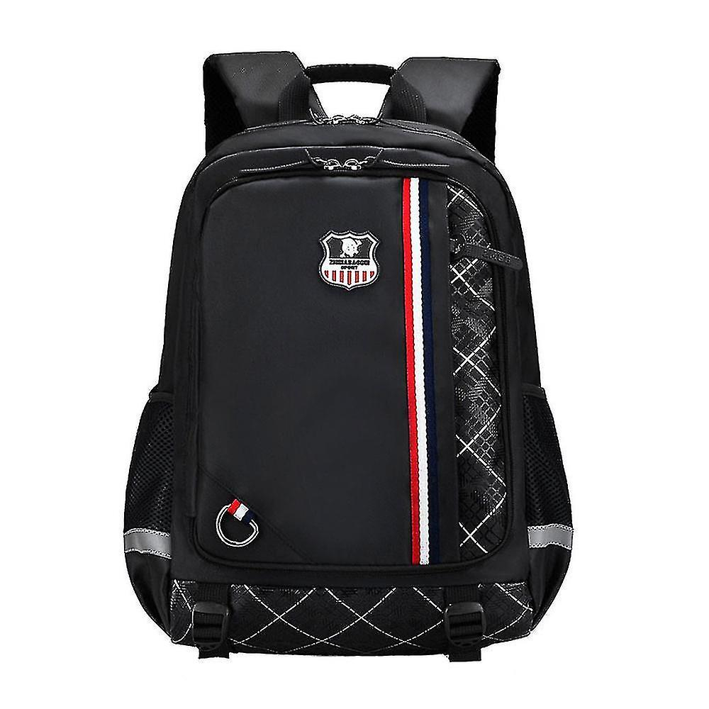 Foto 3 pulgar | Mochila Escolar Impermeable Para Niños Huoguo Negra - Venta Internacional.