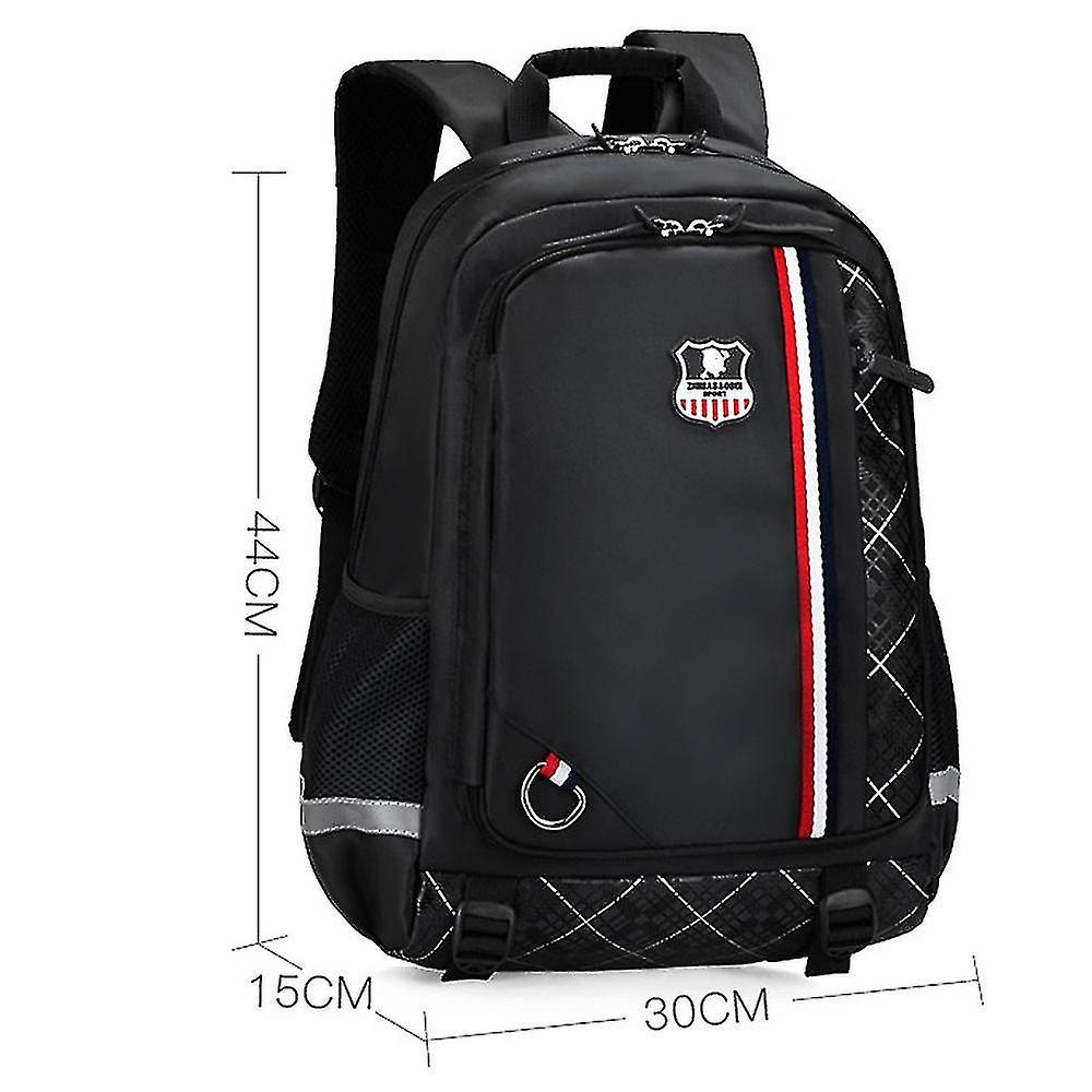 Foto 6 pulgar | Mochila Escolar Impermeable Para Niños Huoguo Negra - Venta Internacional.