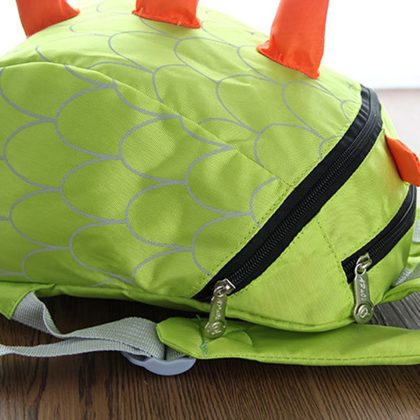 Foto 4 pulgar | Mochila Dinosaur Para Niños, Tela Vaquera De Poliéster Verde, 20l - Venta Internacional.