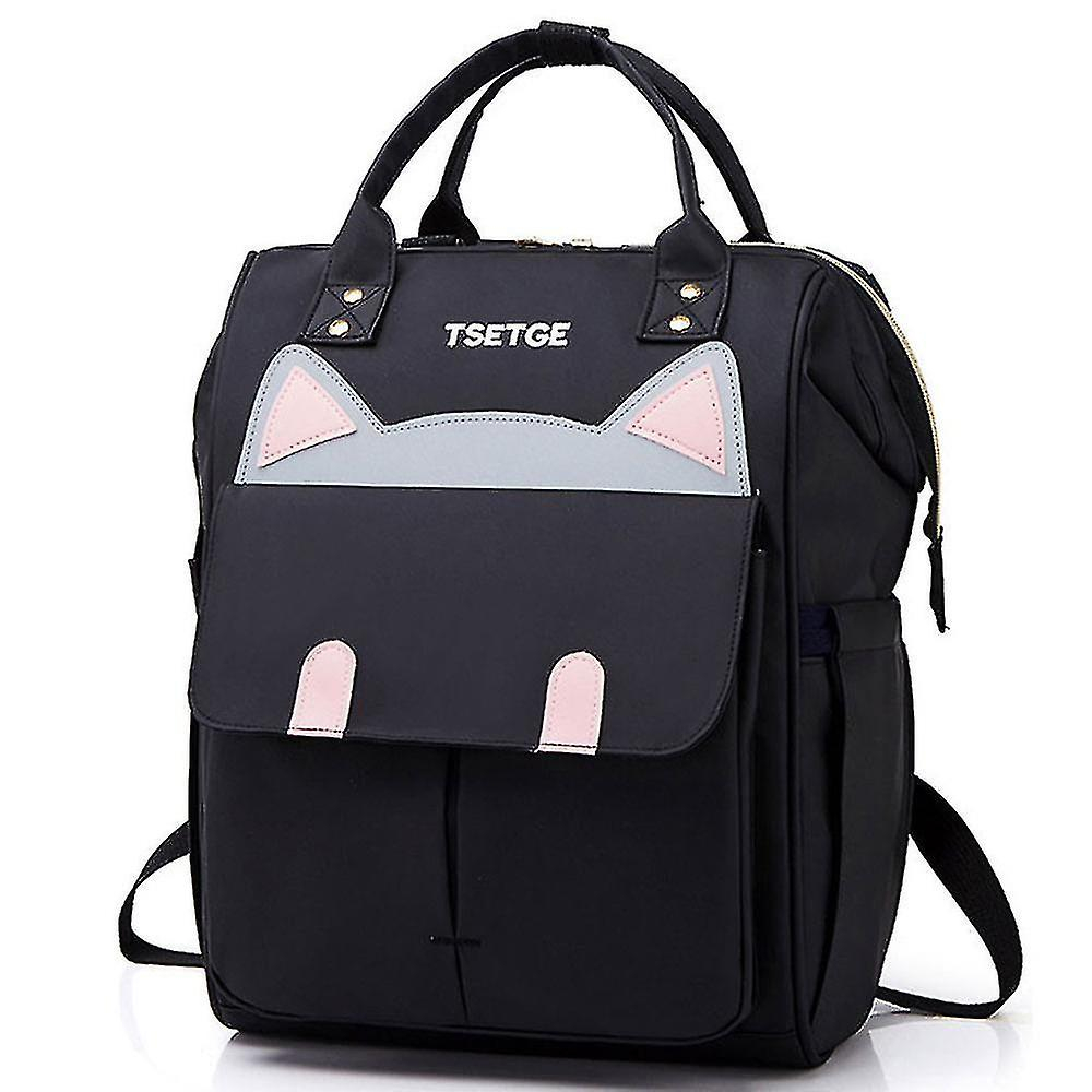 Foto 2 pulgar | Mochila Huoguo Mummy Bag De Gran Capacidad, Casual, Negra - Venta Internacional.