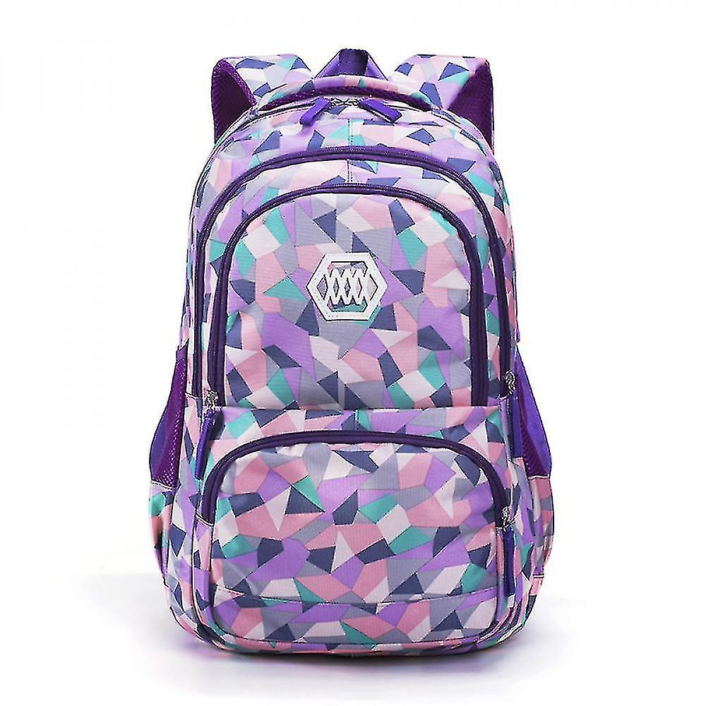 Foto 2 pulgar | Mochila Huoguo Púrpura De Tela Oxford Impermeable Para Niños/niñas - Venta Internacional.