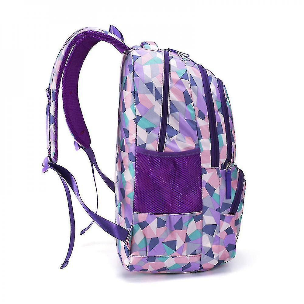 Foto 4 pulgar | Mochila Huoguo Púrpura De Tela Oxford Impermeable Para Niños/niñas - Venta Internacional.