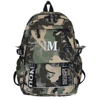 Foto 1 | Mochila Huoguo Youth School, Tela Oxford Verde, 32 X 14 X 45 Cm - Venta Internacional.
