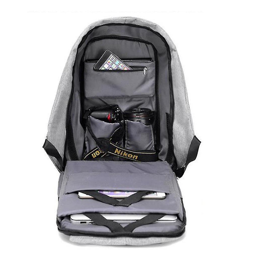 Foto 5 pulgar | Mochila Huoguo Con Carga Usb Antirrobo, Impermeable, 15.6 Pulgadas - Venta Internacional.