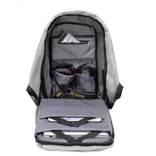 Foto 4 | Mochila Huoguo Con Carga Usb Antirrobo, Impermeable, 15.6 Pulgadas - Venta Internacional.
