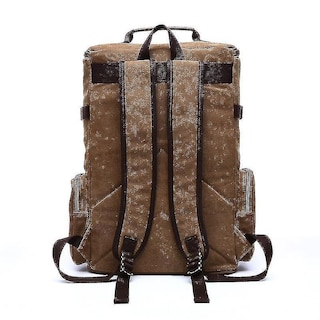 Foto 3 | Mochila Huoguo De Lona Con Hombros, Casual, Verde Militar, 46x30x - Venta Internacional.