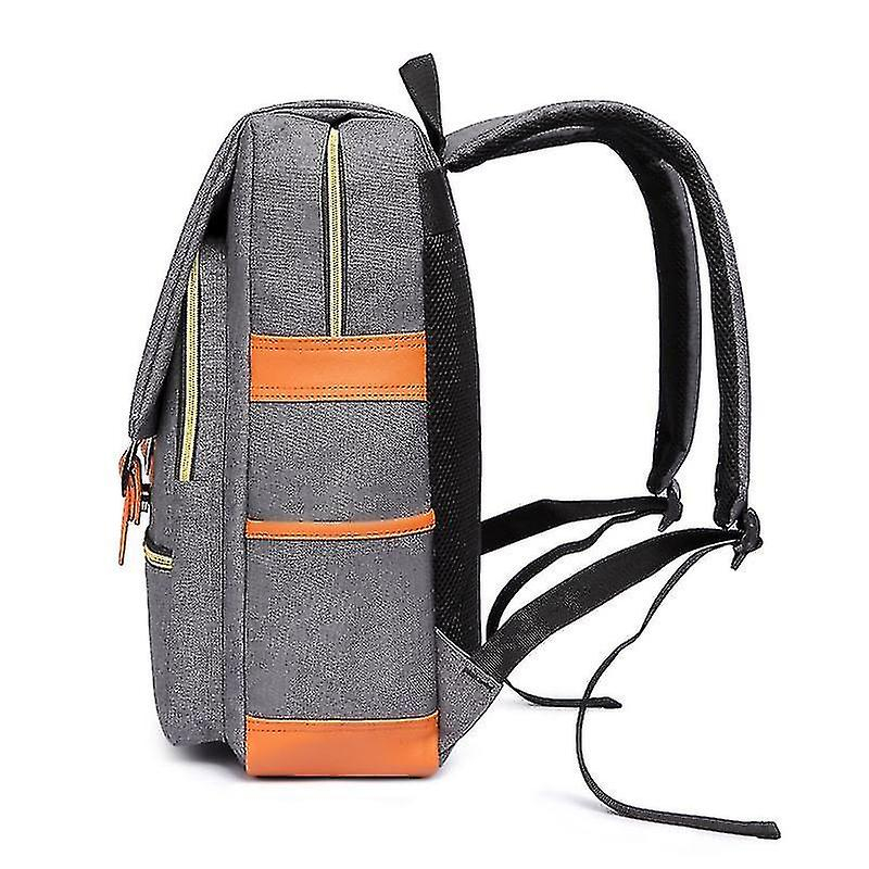 Foto 4 pulgar | Mochila Huoguo Con Detalles De Piel Sintética Y Color Dorado - Venta Internacional.