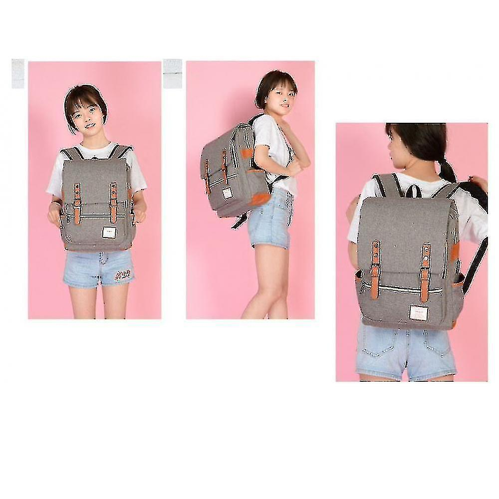 Foto 4 pulgar | Mochila Huoguo Para Portátil Delgado Gris Con Puerto De Carga Usb Mz713 - Venta Internacional.