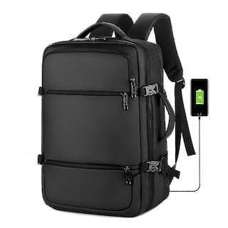 Foto 1 | Mochila Huoguo Business Commuter Impermeable 15.6 Pulgadas Negra - Venta Internacional.