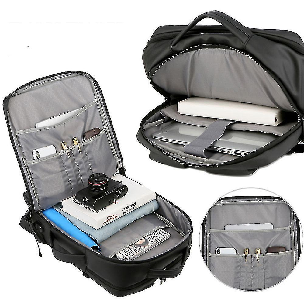 Foto 3 pulgar | Mochila Huoguo Business Commuter Impermeable 15.6 Pulgadas Negra - Venta Internacional.