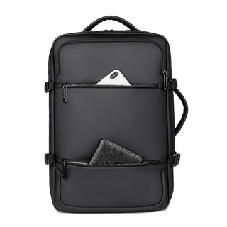 Foto 3 | Mochila Huoguo Business Commuter Impermeable 15.6 Pulgadas Negra - Venta Internacional.