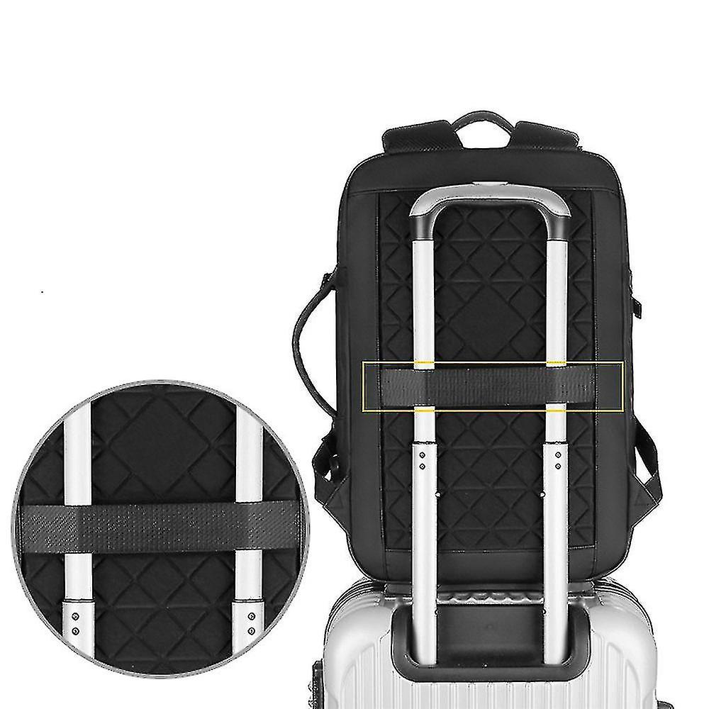Foto 6 pulgar | Mochila Huoguo Business Commuter Impermeable 15.6 Pulgadas Negra - Venta Internacional.