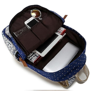 Foto 3 | Mochila Huoguo De Lona Impermeable Para Mujer Gris, Juego De 3 Piezas - Venta Internacional.