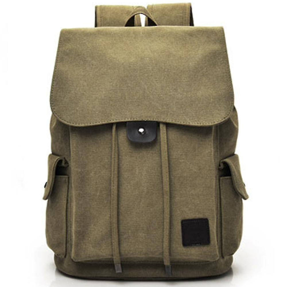 Foto 1 | Mochila Huoguo, Casual, De Lona, De Viaje, Impermeable, Color Caqui - Venta Internacional.