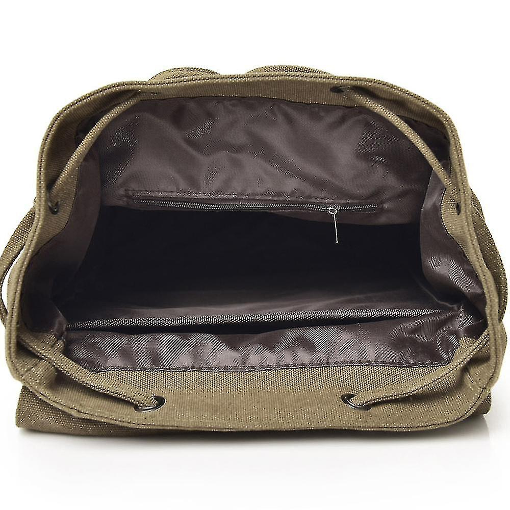 Foto 2 | Mochila Huoguo, Casual, De Lona, De Viaje, Impermeable, Color Caqui - Venta Internacional.