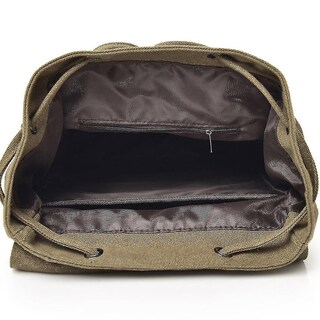 Foto 2 | Mochila Huoguo, Casual, De Lona, De Viaje, Impermeable, Color Caqui - Venta Internacional.