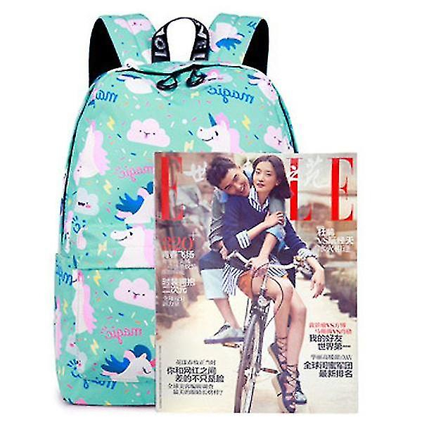 Foto 5 pulgar | Mochila Huoguo, Bonito Y Ligero Unicornio Para Niñas Adolescentes - Venta Internacional.