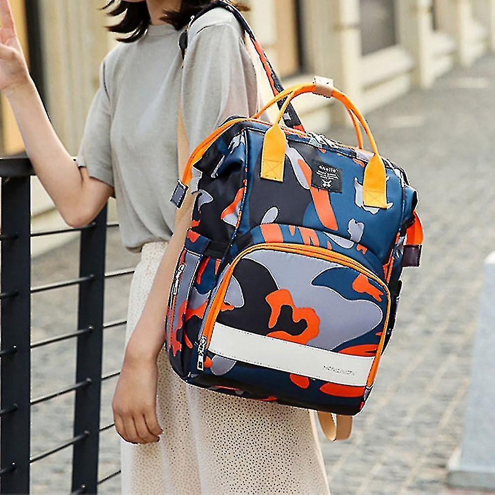Foto 5 pulgar | Mochila Huoguo Multifuncional De Gran Capacidad Mommy 40x26x1 - Venta Internacional.
