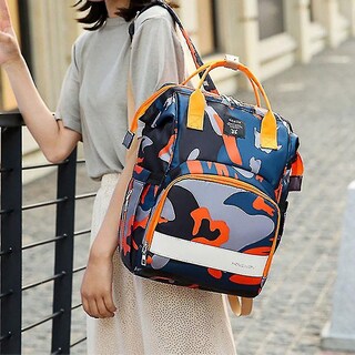 Foto 4 | Mochila Huoguo Multifuncional De Gran Capacidad Mommy 40x26x1 - Venta Internacional.