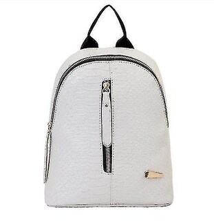 Foto 4 | Mochila Huoguo De Piel Para Niñas, Adolescentes Y Mujeres Blanca - Venta Internacional.
