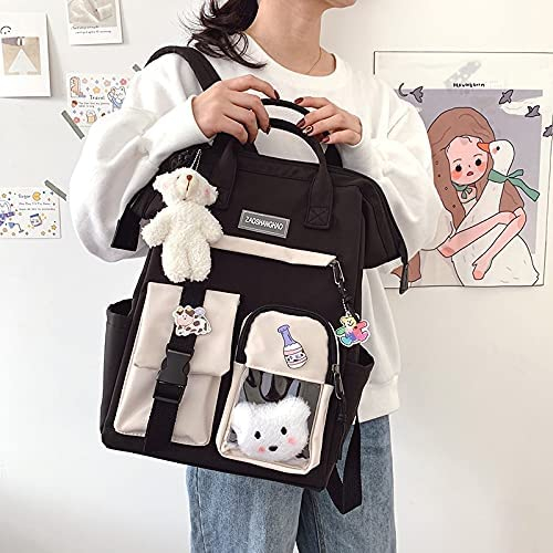 Foto 3 pulgar | Mochila Huoguo Kawaii Con Alfiler Y Accesorios Para La Escuela - Venta Internacional.