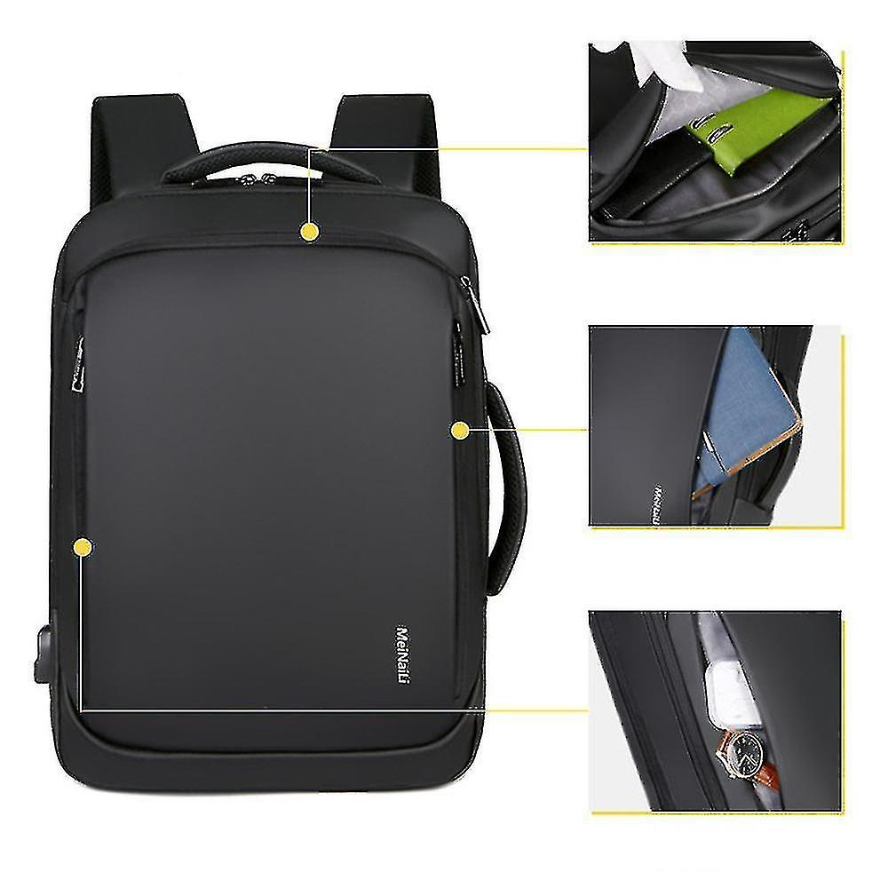 Foto 4 pulgar | Mochila Huoguo Casual Para Hombre Con Carga Usb, Viaje, Impermeable - Venta Internacional.