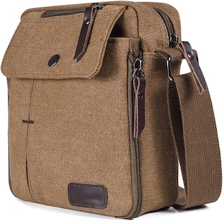 Foto 1 | Bandolera Huoguo De Lona Para Hombre Y Mujer, 23 X 9 X 20 - Venta Internacional.