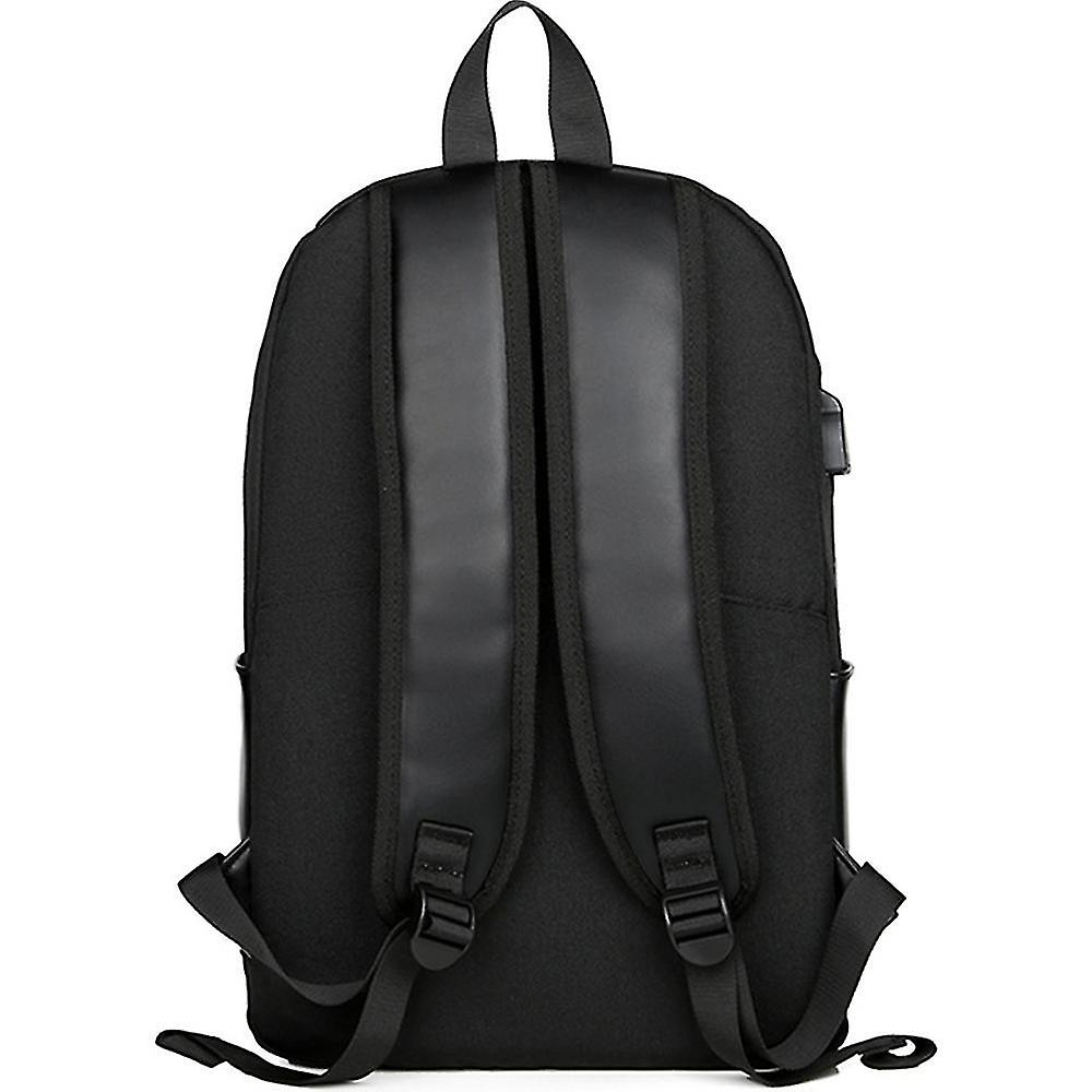 Foto 4 pulgar | Mochila Sanlin Beans Traveling To Work De Piel Sintética Negra - Venta Internacional.