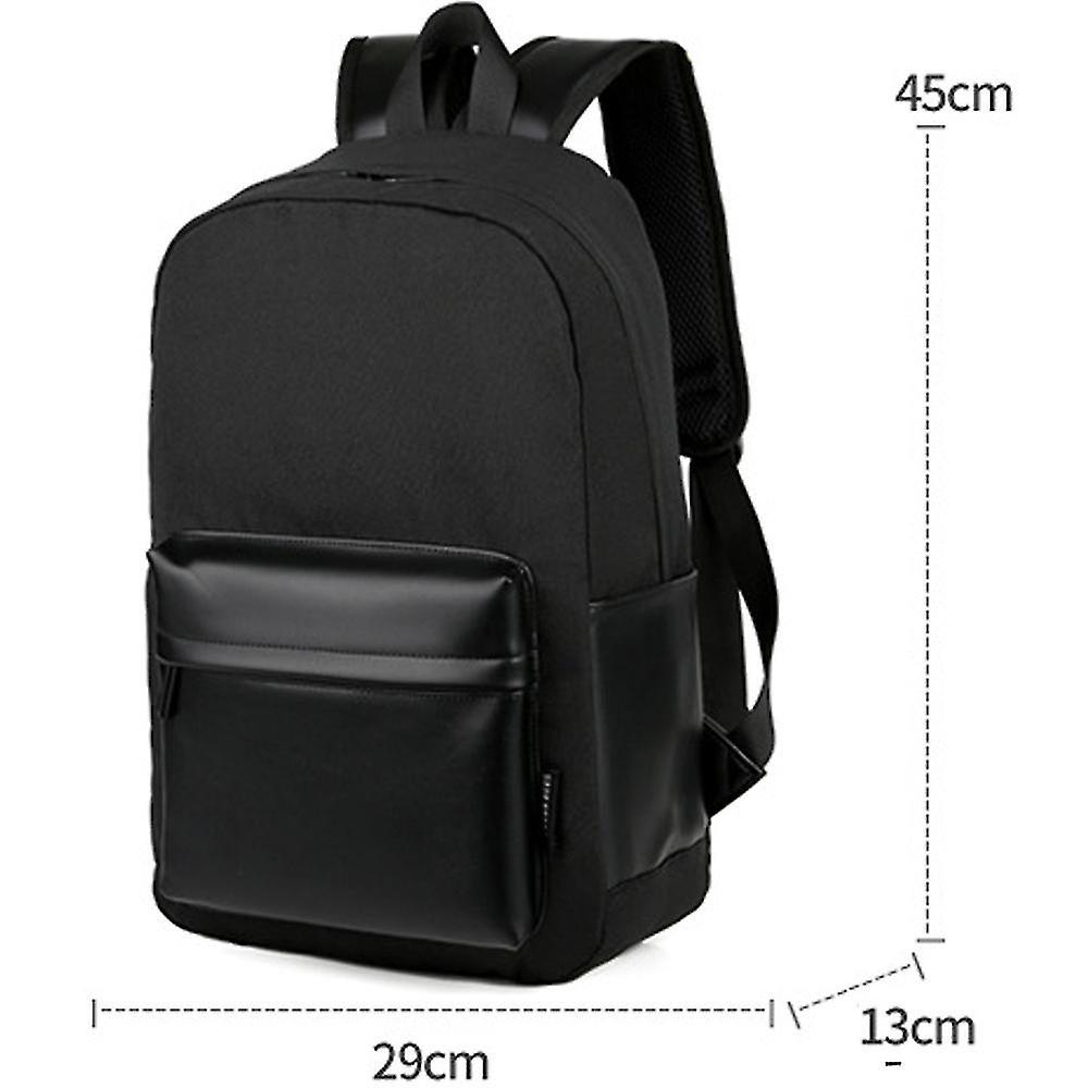 Foto 5 pulgar | Mochila Sanlin Beans Traveling To Work De Piel Sintética Negra - Venta Internacional.