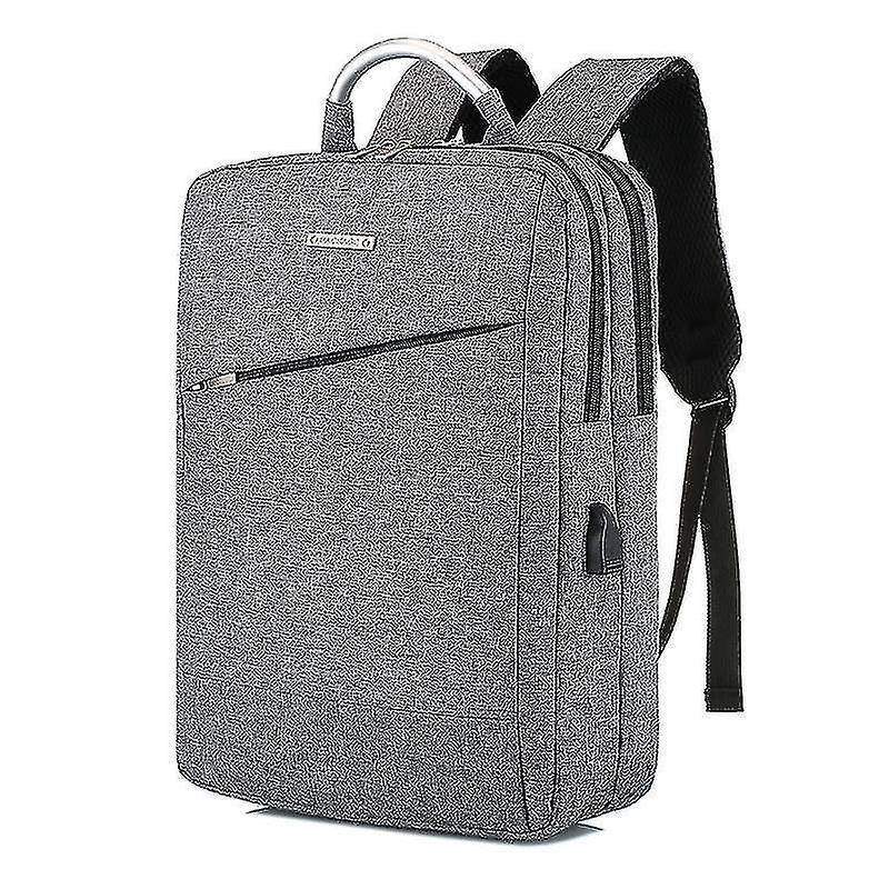 Foto 4 pulgar | Mochila Huoguo, Gris, 38 Cm, Duradera, Poliamidas Y Nailon - Venta Internacional.