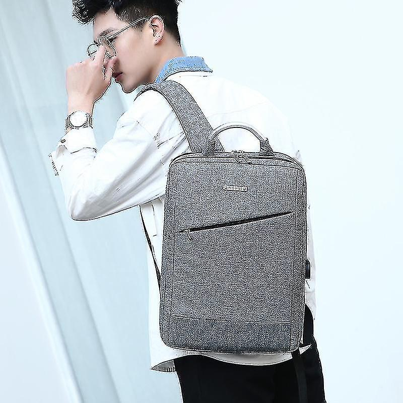 Foto 6 pulgar | Mochila Huoguo, Gris, 38 Cm, Duradera, Poliamidas Y Nailon - Venta Internacional.