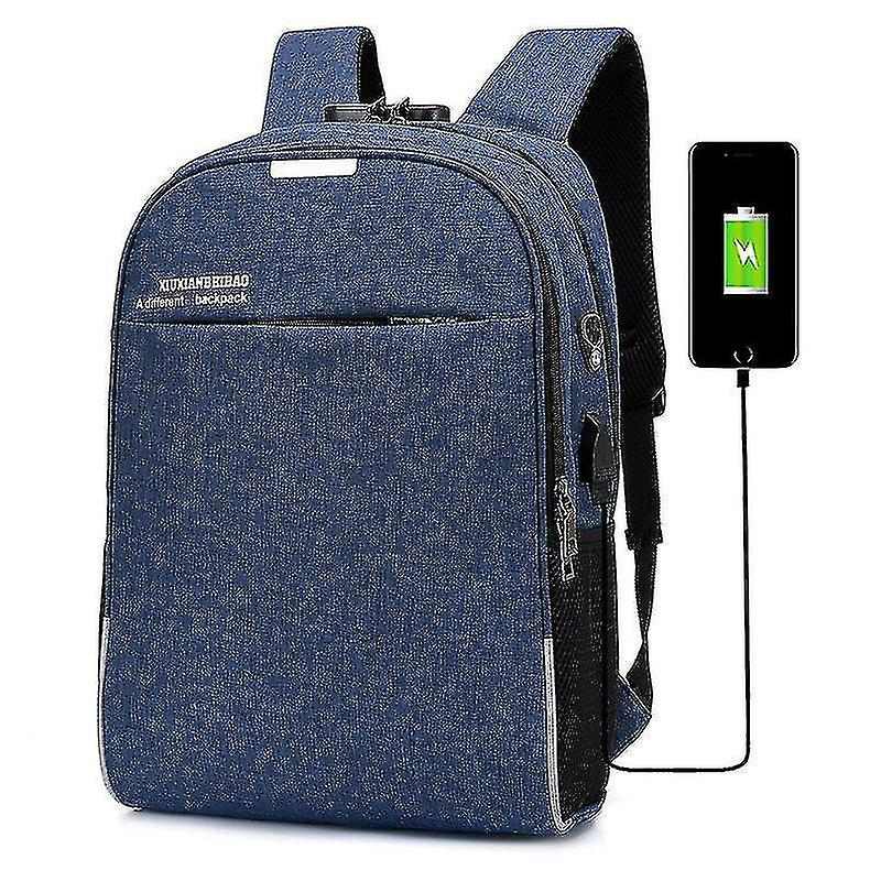 Foto 2 pulgar | Mochilas De Color Azul Oscuro, Cómodas, Informales, Equipo Para Actividades Al Aire Libre, Bolsas De - Venta Interna
