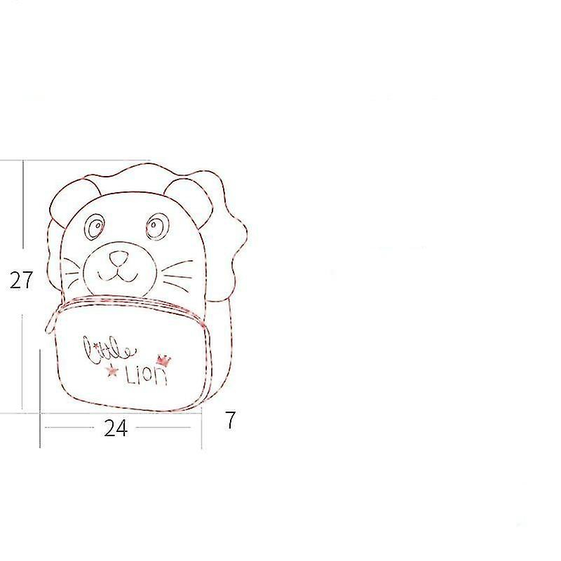 Foto 5 pulgar | Mochila Huoguo Soft Plush 3d Para Niños De Jardín De Infantes - Venta Internacional.