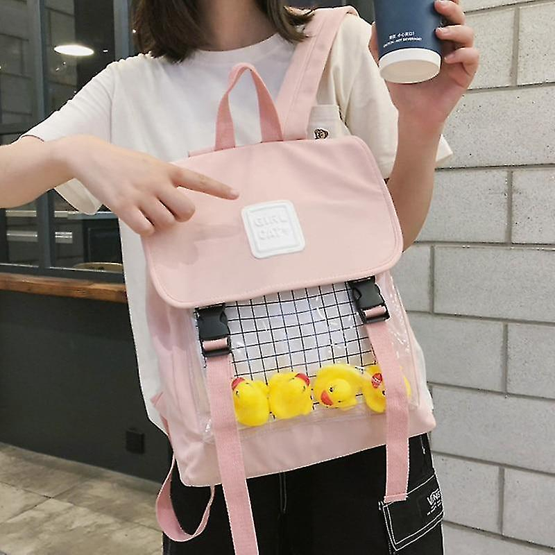 Foto 2 | Mochila Huoguo Cute Cartoon Transparente Para Mujer - Venta Internacional.