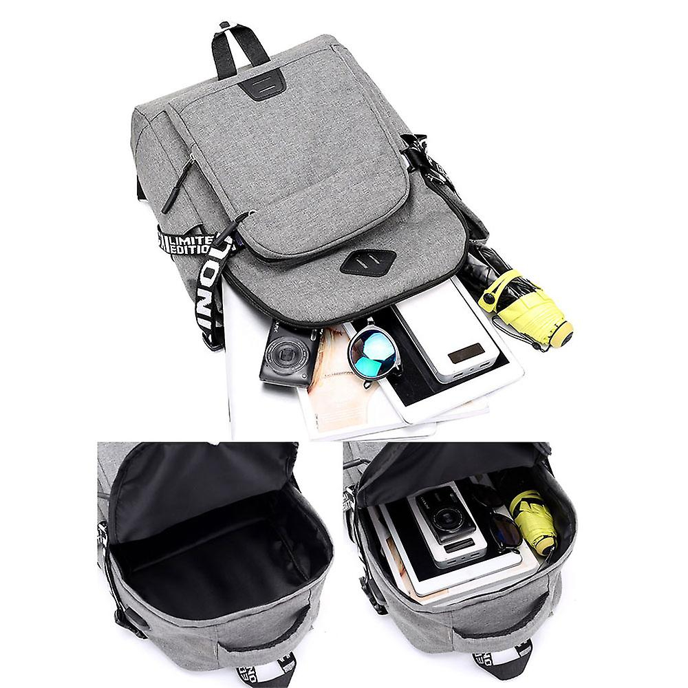 Foto 2 pulgar | Mochila Sanlin Beans Leisure Student Campus Gris 36-55l - Venta Internacional.