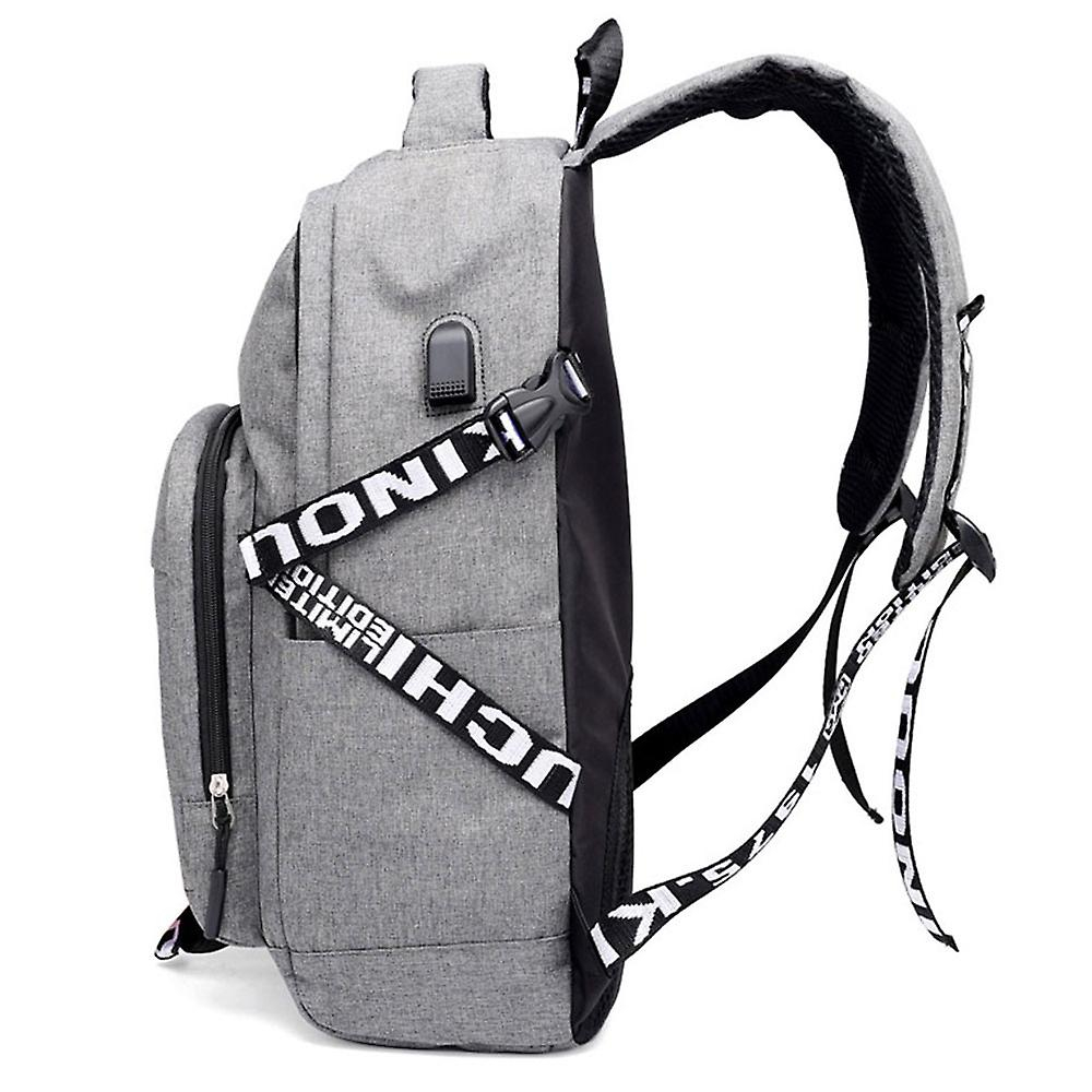 Foto 3 pulgar | Mochila Sanlin Beans Leisure Student Campus Gris 36-55l - Venta Internacional.