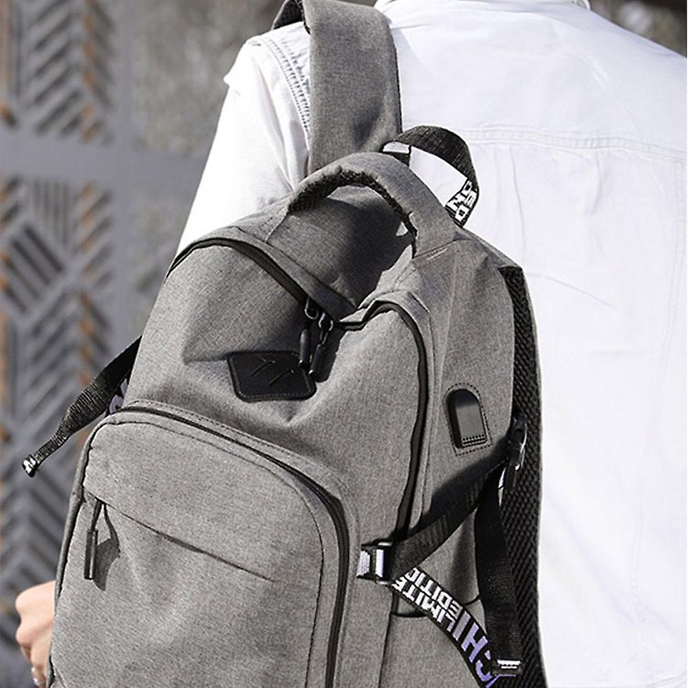 Foto 4 pulgar | Mochila Sanlin Beans Leisure Student Campus Gris 36-55l - Venta Internacional.