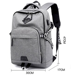 Foto 4 | Mochila Sanlin Beans Leisure Student Campus Gris 36-55l - Venta Internacional.