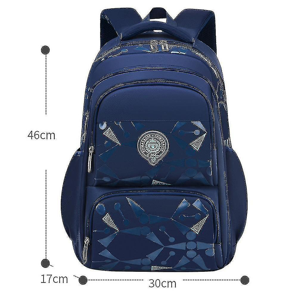 Foto 3 pulgar | Mochila Huoguo Royal Blue Oxford De Tela Impermeable Para Niños - Venta Internacional.