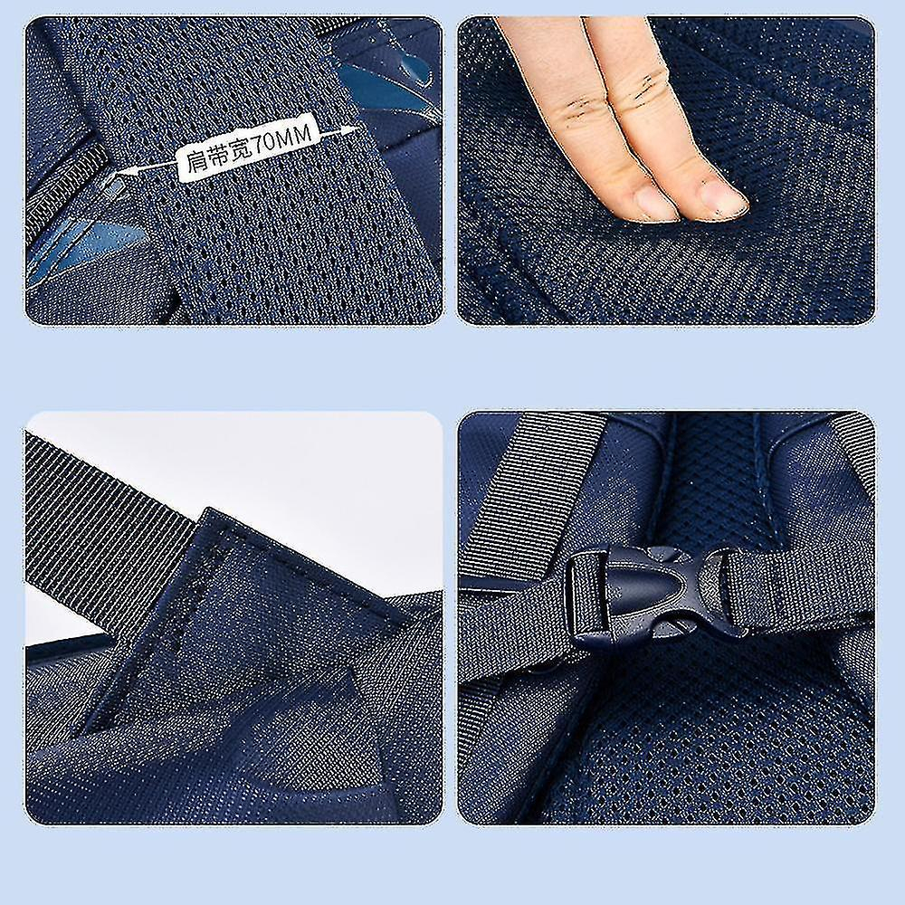 Foto 4 pulgar | Mochila Huoguo Royal Blue Oxford De Tela Impermeable Para Niños - Venta Internacional.