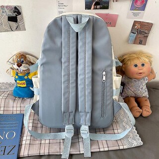 Foto 4 | Mochila Huoguo Para Estudiantes De Secundaria Color Contrast Yell - Venta Internacional.