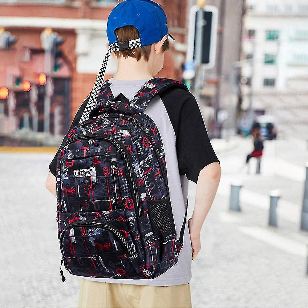 Foto 5 pulgar | Mochila Huoguo Youth Travel Street Waterproof 17.3l Negra - Venta Internacional.