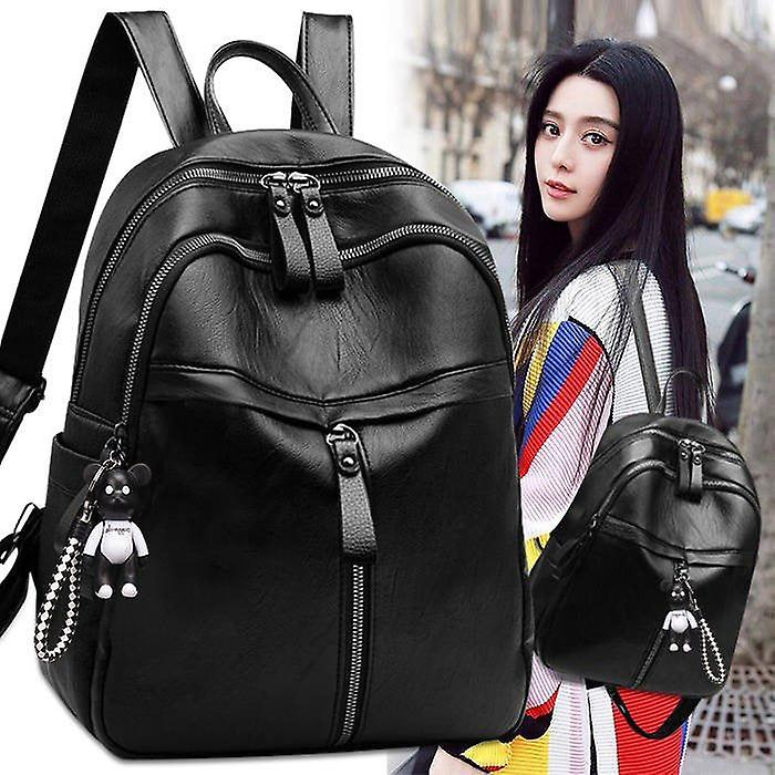 Foto 3 pulgar | Mochila Huoguo, Mochila Para Estudiantes, De Viaje, Piel Sintética, Impermeable - Venta Internacional.