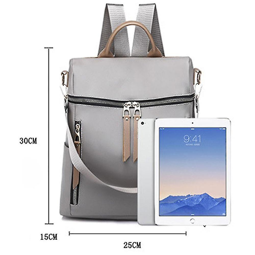 Foto 5 | Mochila Huoguo Para Mujer, Color Gris Oxford, Estilo Coreano, 800 G - Venta Internacional.