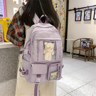 Foto 2 | Mochila Huoguo Cartoon Transparente Impermeable Para Adolescentes - Venta Internacional.