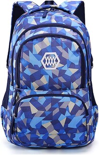 Foto 1 | Mochila Huoguo Con Estampado Geométrico Para Niñas/niños De Secundaria - Venta Internacional.