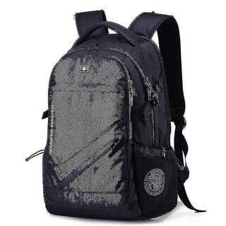 Foto 1 | Mochila Huoguo Para Estudiantes De Escuela, Ordenador Portátil Para Hombre, Negra - Venta Internacional.