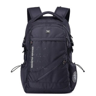 Foto 2 | Mochila Huoguo Para Estudiantes De Escuela, Ordenador Portátil Para Hombre, Negra - Venta Internacional.