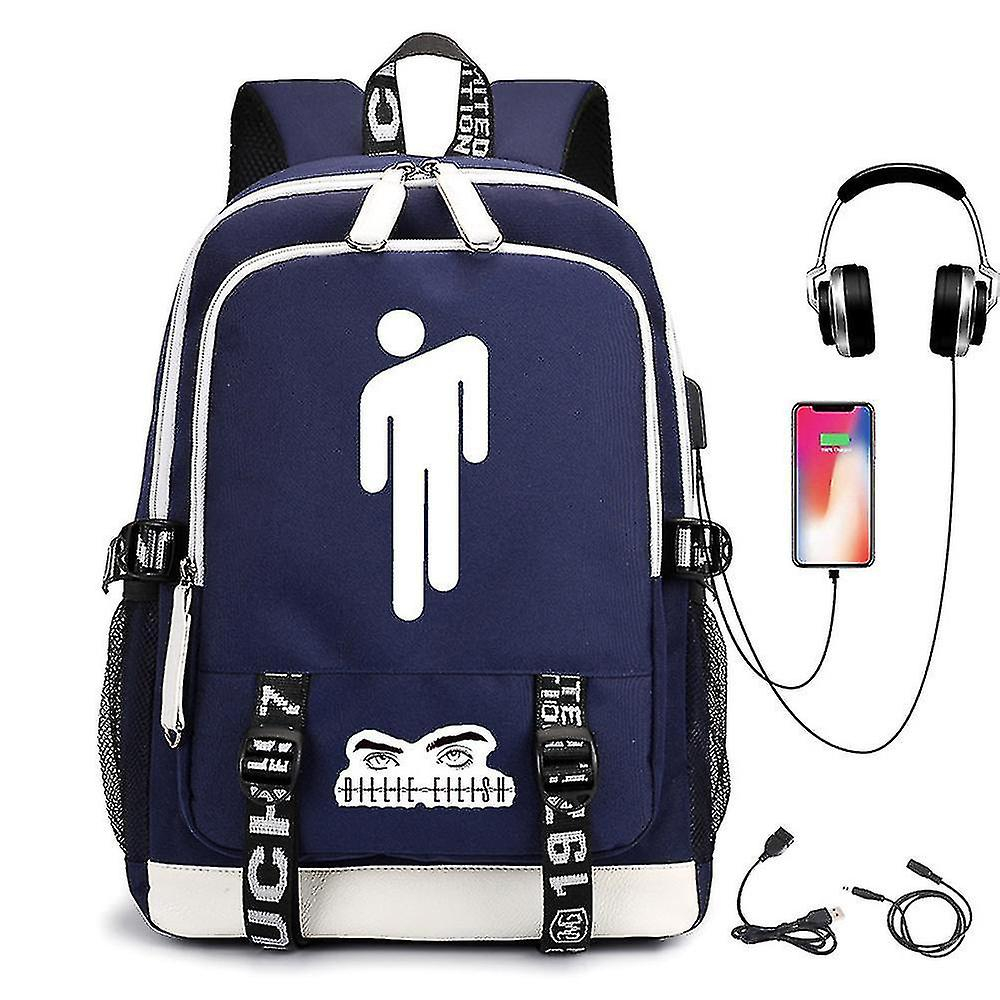Foto 2 pulgar | Mochila Huoguo Billie Eilish, Recargable Por Usb, Escuela Al Aire Libre - Venta Internacional.