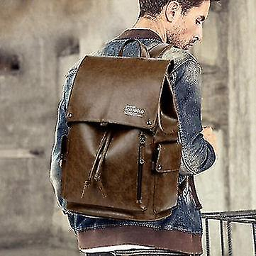 Foto 3 pulgar | Mochila Huoguo, Casual, Multifunción, Para Portátil, De Piel Sintética, Para Hombre - Venta Internacional.
